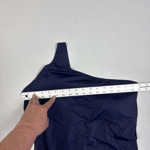 Andie Nantucket XXXL Tall US 20 Navy 1 Piece Swimsuit NWT One Shoulder 9553 - Picture 7 of 15